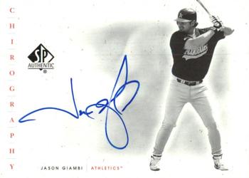 TOP TEN Jason Giambi Autographed Cards on the Athletics